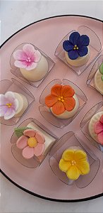 Apliques Comestíveis Floral Miosotis 10 unidades