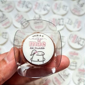 Medalhas Personalizadas Comestíveis Flork Mães 10 Undidades