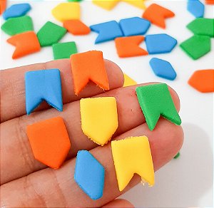 Mix Confeitos Comestíveis Bandeirinhas Junina 30 Undidades