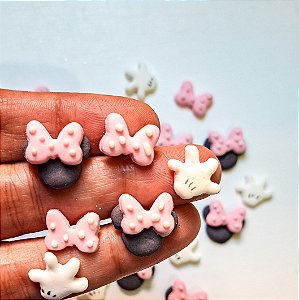 Mix de Confeitos Comestíveis Tema Minnie Rosa 30 unidades