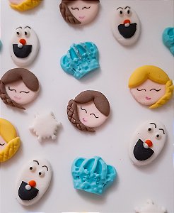 Mix de Confeitos Comestíveis Tema Frozen 30 unidades