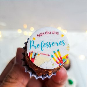 Medalhas Personalizadas Comestíveis Dia dos Professores II 10 unidades