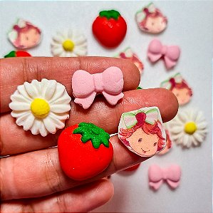 Mix de Confeitos Comestíveis Tema Moranguinho Baby 30 unidades