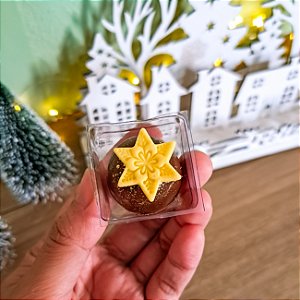 Apliques Comestíveis Estrela de Natal 10 unidades