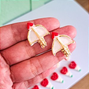 Apliques Comestíveis Namorados Flecha Cupido 5 unidades