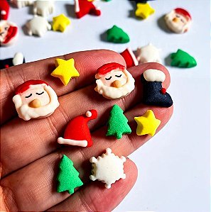 Mix de Confeitos Comestíveis Natal 30 unidades