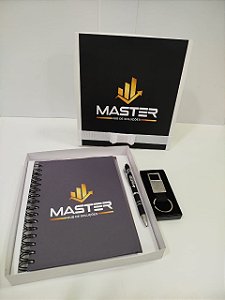 KIT CAIXA COM AGENDA / CANETA / CHAVEIRO
