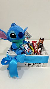 CAIXA PRESENTE COM PELÚCIA STITCH
