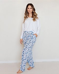 PIJAMA FLORAL MALHA