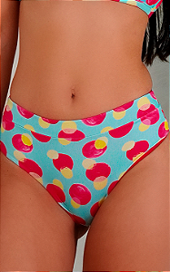 Parte de baixo hot pant tanga lycra poa