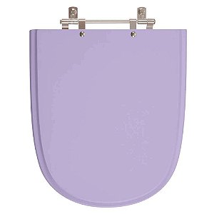 Assento Sanitário Poliester Ezedra Bermuda (Lilás) para vaso Ideal Standard