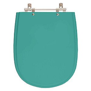 Assento Sanitário Poliester Paris Verde Aquamarine para vaso Ideal Standard