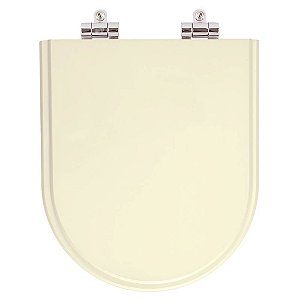 Assento Sanitário Poliester Soft Close Oxford Creme (Bege Claro) para vaso Deca