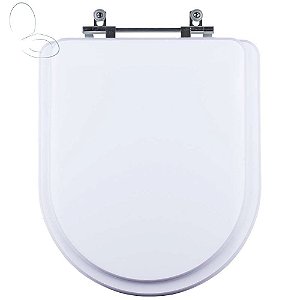 Assento Sanitário Tampa de Vaso Branco Resina Poliester Nexo para bacia Roca