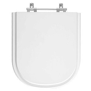 Tampa de Vaso Poliéster Square Branco para bacia Lorenzetti 1.6gpf 6lpf