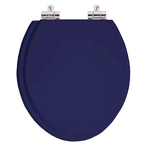 Assento Sanitário Soft Close Convencional / Oval Cobalto (Azul Escuro) para vaso Ideal Standard