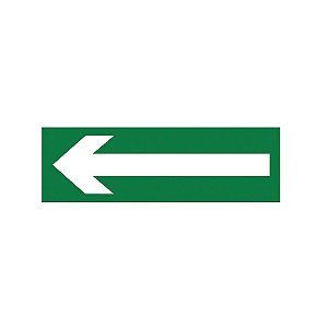 Placa Sinalizadora Adesiva Direção de Rota Saída - C1