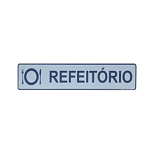 Placa Refeitório 25 x 5 - Acrílico