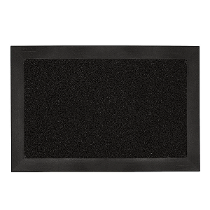 Tapete Antiderrapante Capacho Higiênico Sanitizante 38cm x 58cm - Preto