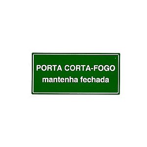 Placa de Sinalização Adesiva Porta Corta Fogo - M4