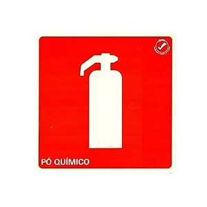 Placa Extintor Pó Químico - E5 PQS
