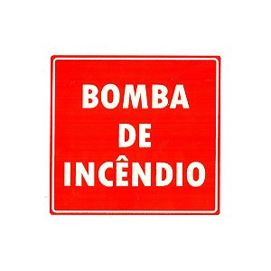 Placa Bomba de Incêndio - BI
