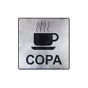 Placa Copa 15x15 - Aluminio