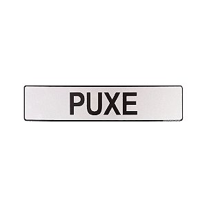 Placa Puxe 25 x 5 - Acrílico