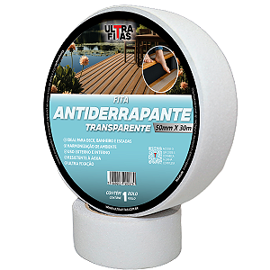 Faixa Fita Lixa Antiderrapante Adesiva 50 mm X 10 metros Transparente