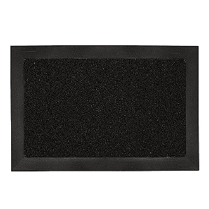 Tapete Antiderrapante Capacho Higiênico Sanitizante 38cm x 58cm - Preto