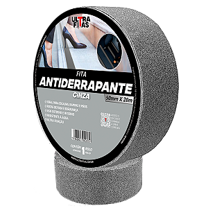 Fita Antiderrapante 50 mm X 20 Metros - Cinza
