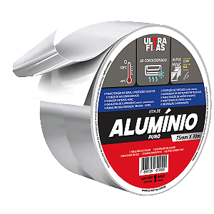 Fita Adesiva Aluminio Puro 75mm x 30 Metros