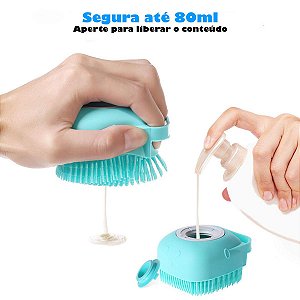 Escova de Silicone para Banho com Diispenser AZ - 80ml