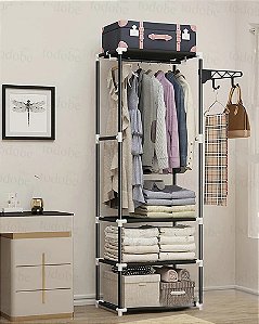 Cabideiro Guarda Roupa Arara Organizador Closet Multiuso