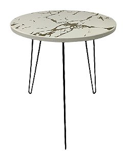 Mesa de Centro em MDF Branca 40 cm