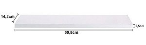 Prateleira Decorativa de Parede Kit com 2 Branca 92844