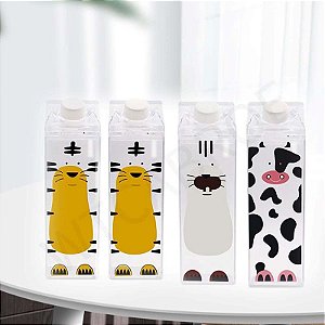 Garrafa Infantil Transparente C/ Rosca 500ml  Mod. Leite