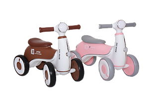 Bicicleta de Equilíbrio Deslizante 4 Rodas – Com Luz e Música