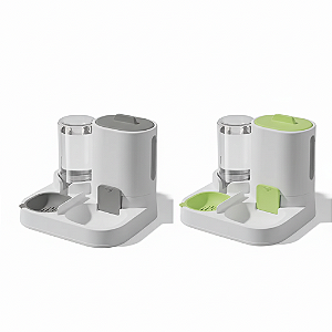 Comedouro e Bebedouro 2 em 1- Praticidade para Cães e Gatos