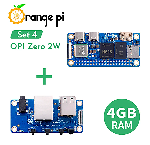 Orange Pi Zero 2 W 4GB + Expansão
