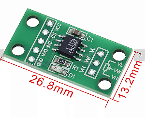 Módulo Potenciômetro Digital X9c103s 10K 3 A 5 VDC