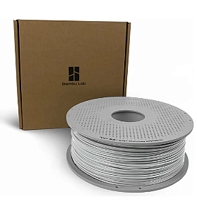 REFILL FILAMENTO PLA CINZA 1KG 1.75MM BAMBULAB