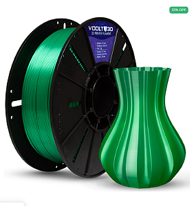 Filamento PLA Verde V-Silk High Speed Premium - 1Kg