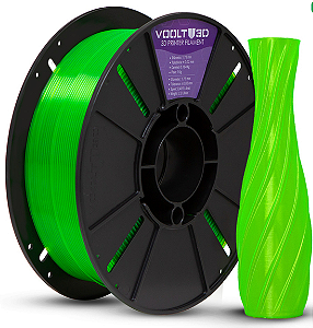 Filamento PLA Verde Neon Translúcido High Speed Premium - 1Kg
