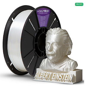 Filamento PLA Branco Pérola V-Silk High Speed Premium - 1Kg