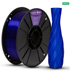 Filamento PLA Azul Translúcido High Speed Premium - 1Kg