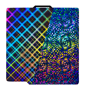 Placa PEI Mesa de Impressão Texturizada Holográfica Bambu Lab X1C/X1/X1E/P1P/P1S/A1 257x257mm