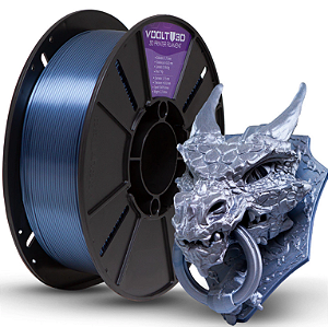 Filamento PLA Azul Titanium V-Silk High Speed Premium - 1Kg