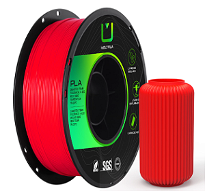 Filamento Pla Vermelho 1kg SGS Para Impressora 3d 1.75mm