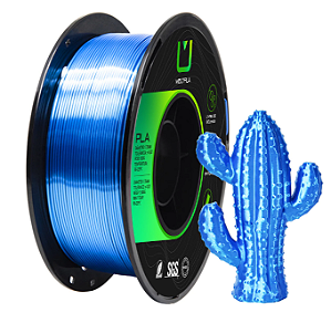 Filamento Pla Silk Azul Safira Metalizado 1kg Multfila